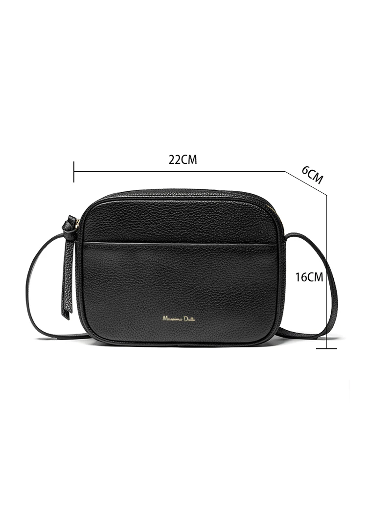 MOOQDAAX 2024 New Genuine Leather Messenger Shoulder Camera Bags Small Square Bags Wild Solid Simple Casual Ladies Crossbody