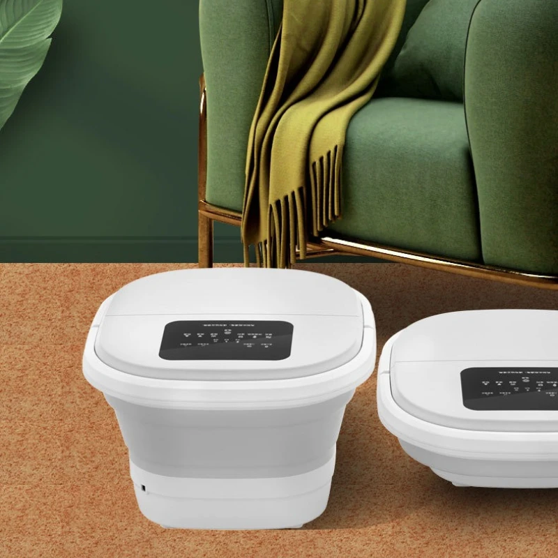 

Electric Foot Spa Bath Massager with Heat, Automatic Foot Soak Tub, Foldable Portable Basin for Home Use Constant Temperature