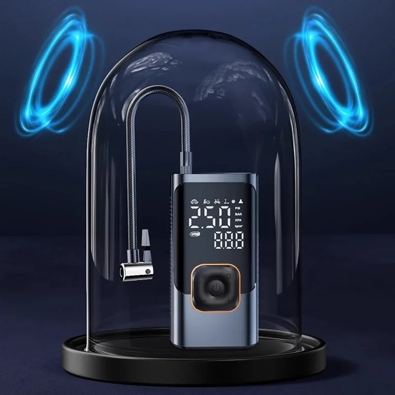 Car mounted inflation pump tire pressure measurement air pump electric bicycle portable air pump