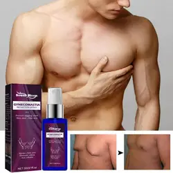 30ml Men Chest Firming Spray Cellulite Reduction Muscle Accelerating Hardening Spray Tighten Chest Muscle Fitness Spray