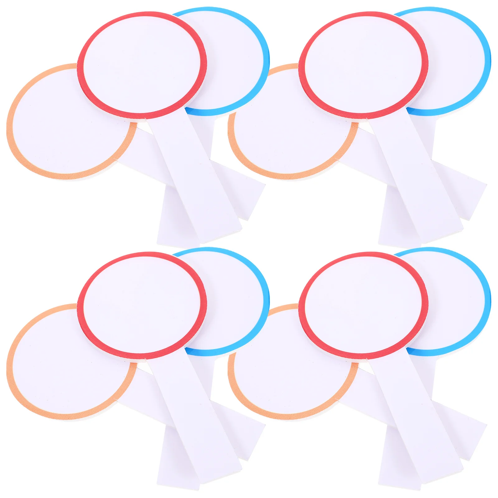 20pcs Handheld Whiteboard Mini Dry Erase Paddle Score Writing Board For Voting Auctions Classroom Student Marker