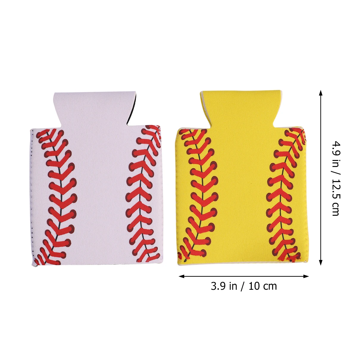 

4pcs Neoprene Can Sleeves Insulated Bottle Sleeve Reusable Drink Cooler Cover 330Ml For Coffee Soda Hot White Yellow