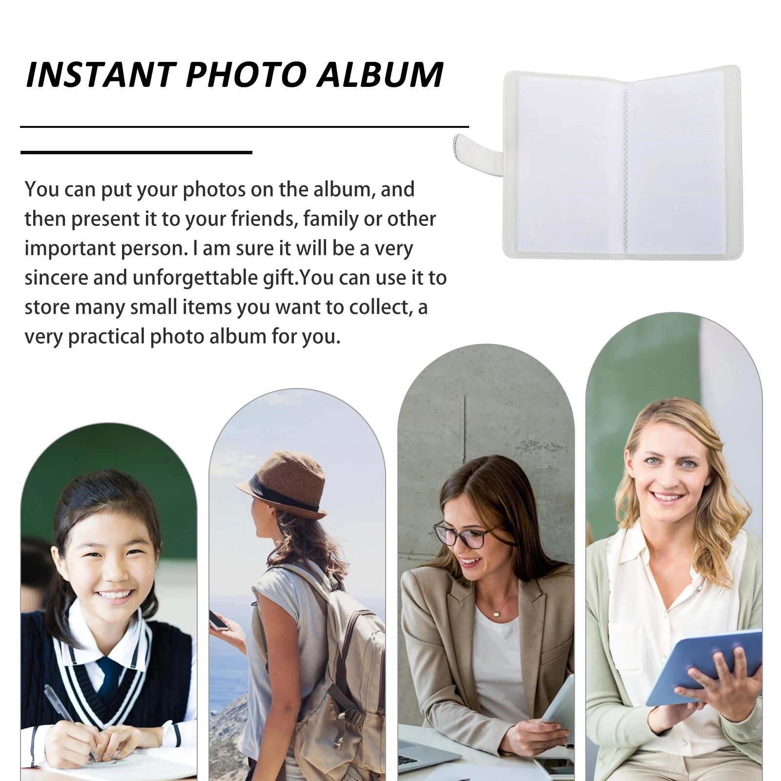 

mini Book Cards Storage Album For Mini Film Photo Album Photo Cards Film Pictures Wedding Graduation Decoration