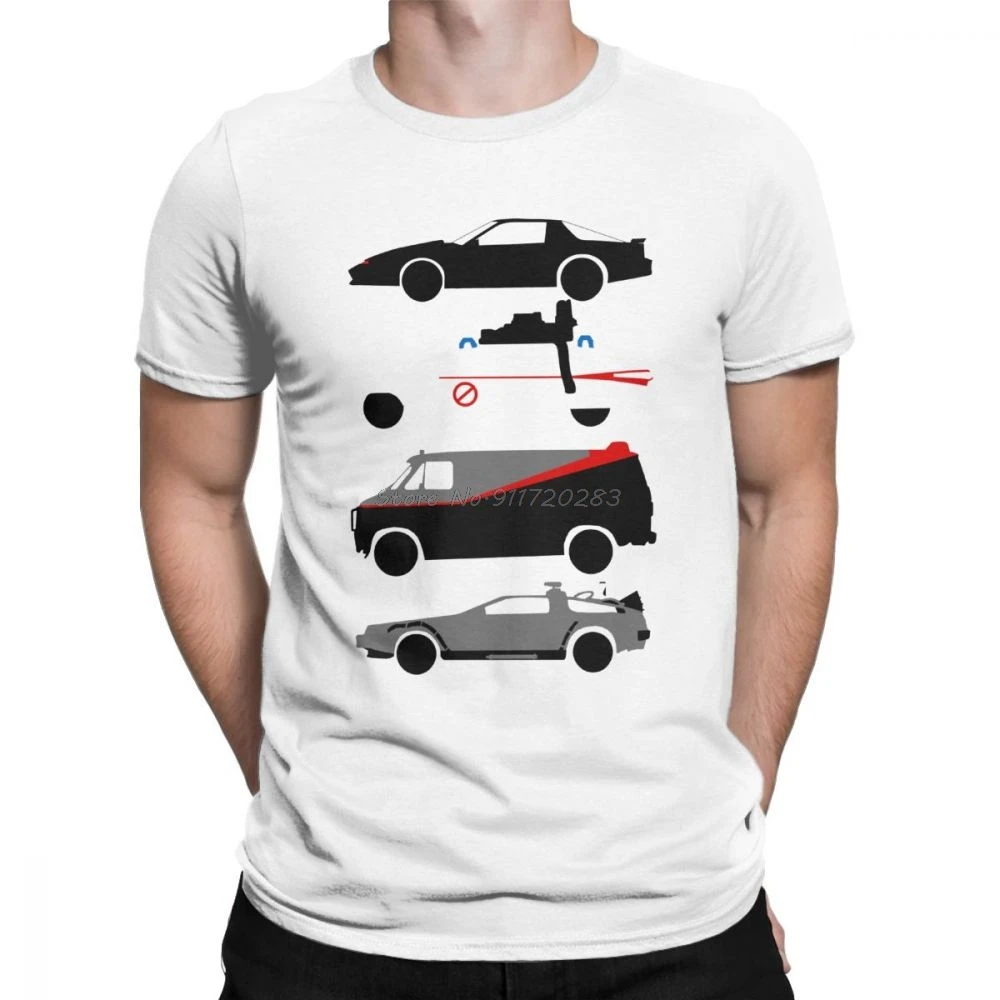 Knight Rider Kitt Ghostbustears Men Tshirt The Car's The Star Casual O Neck T-Shirt Cotton