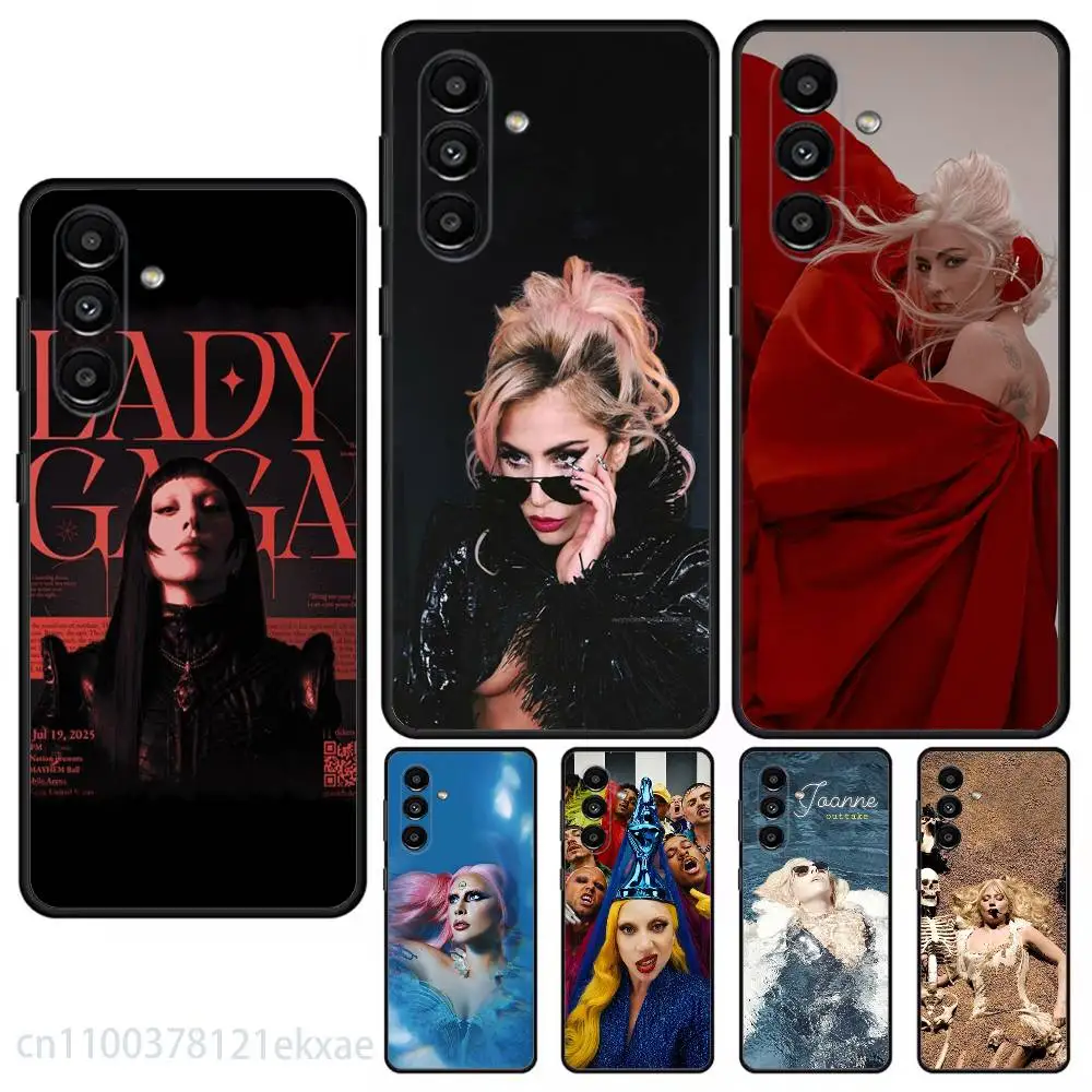 Singer L-Lady G-Gaga Phone Case For Samsung S25,24,21,22,23,20,S30,Ultra,Plus,Fe,Lite,Note,5G Black Cover