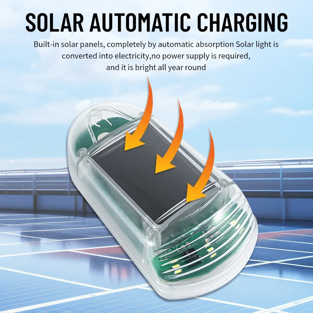 New solar remote control roof mouse light, car roof light, truck pickup truck roof modification warning light