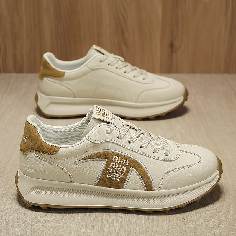 

Men's Casual Sports Shoes with Thick Sole – Multi-Functional Running Style, Lightweight Breathable Lining. Perfect for Outdoor A