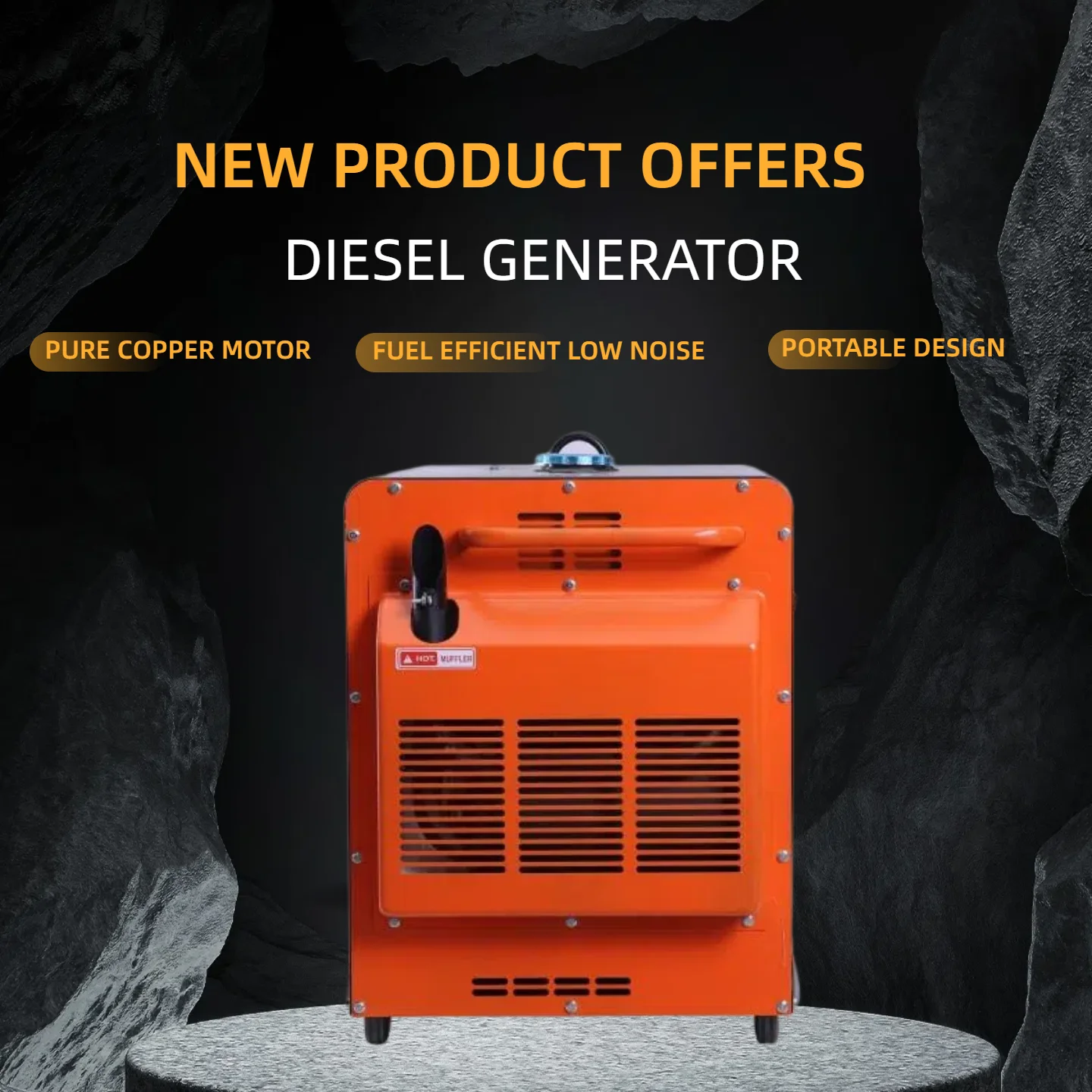 

Customizable Noiseless Generator 4kw Camping Electricity Power Generator 220v China Type Quiet Lightweight Ready-to-use