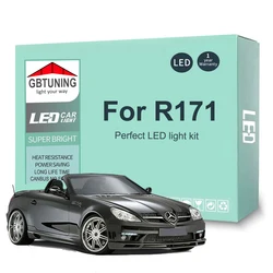 15Pcs Car Accessories For Mercedes Benz SLK Class R171 SLK280 SLK300 SLK350 2004-2010 Canbus Dome Trunk LED Interior Light Bulb