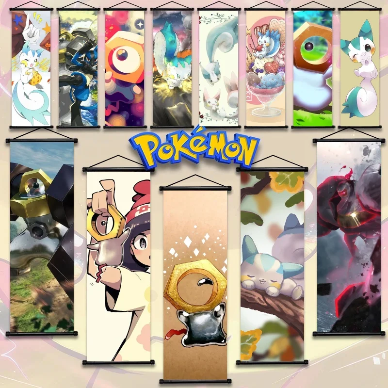 

Enchanting Pokémon Pachirisu - Meltan Scroll Posters - Ideal for Beautifying Pokémon - Themed Spaces with Variety