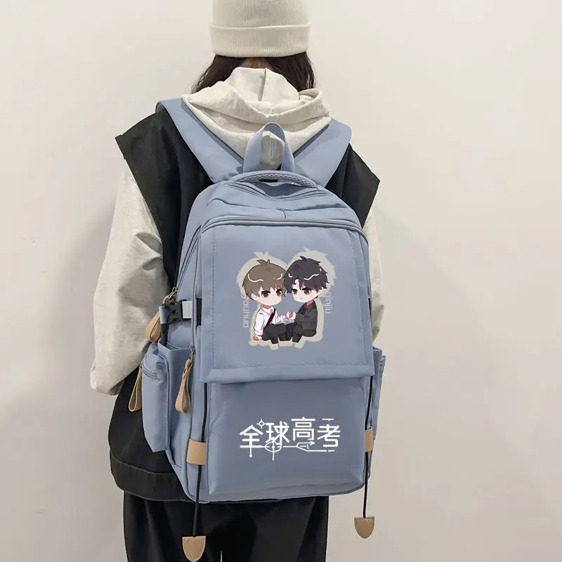 Global Examination Anime Fashion Schoolbag Cartoon Printing Kawaii Knapsack Large-Capacity Backpac For Men Women Lolita Gift