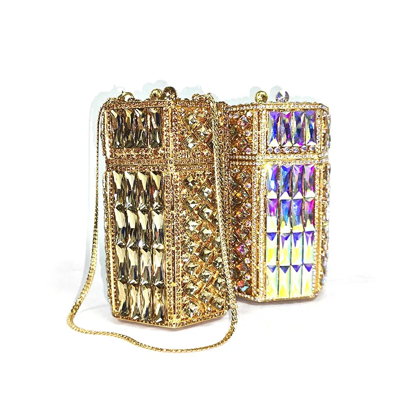 

Luxury clutches women evening party bag diamonds Hollow out crystal purses crystal clutches bridal wedding party wallet