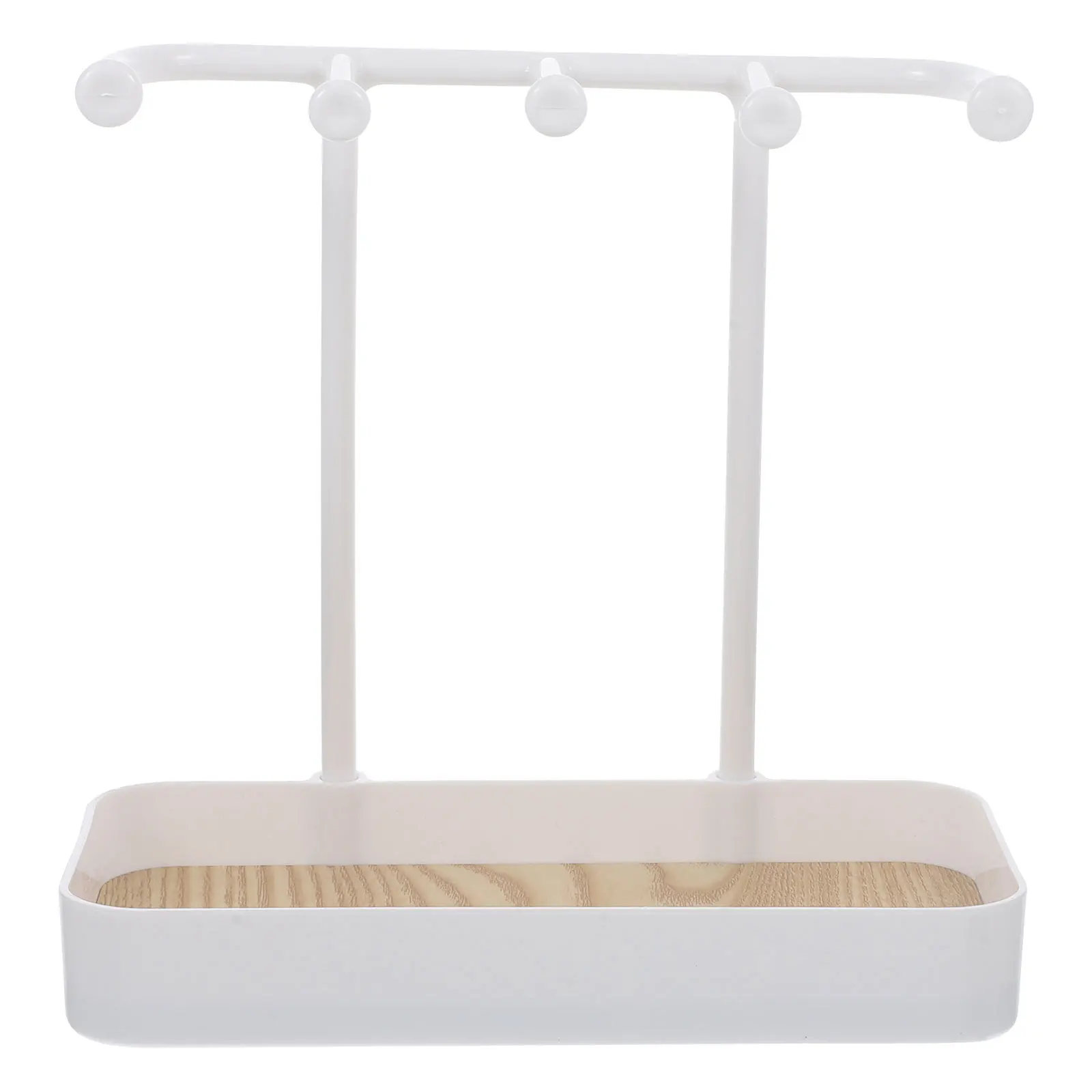 1 قطعة حامل منظم المجوهرات ، رف تخزين سطح المكتب للأقراط والأساور Scrunchies ، عرض حامل مجوهرات الطاولة ، المنزل