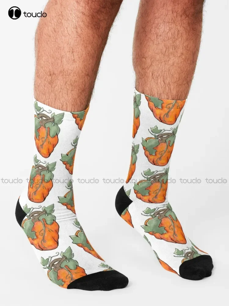 Kürbis Herz Socken Halloween Anime Socken Lustige Kunst Streetwear Bunte Cartoon Socken Weihnachten Neujahr Geschenk Unisex Erwachsene