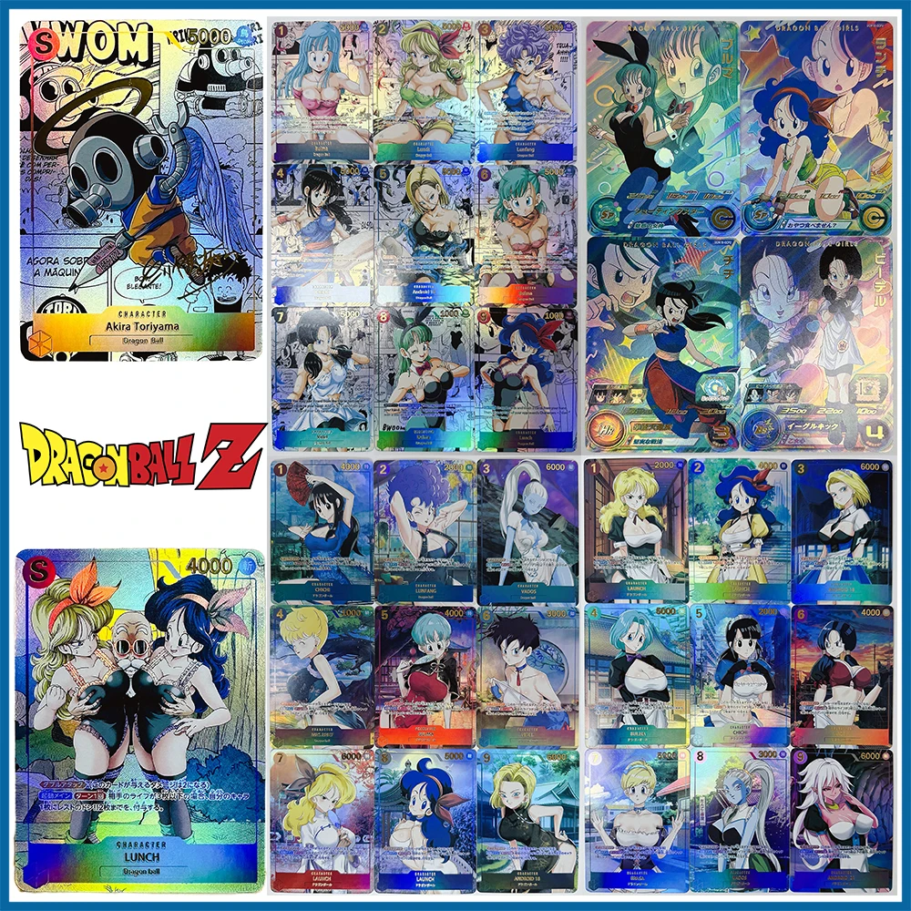 Anime angielska Dragon Ball DIY ACG Bulma Android 18 chłopców zabawki do gier prezent na Boże Narodzenie urodziny kolekcjonerska gra planszowa