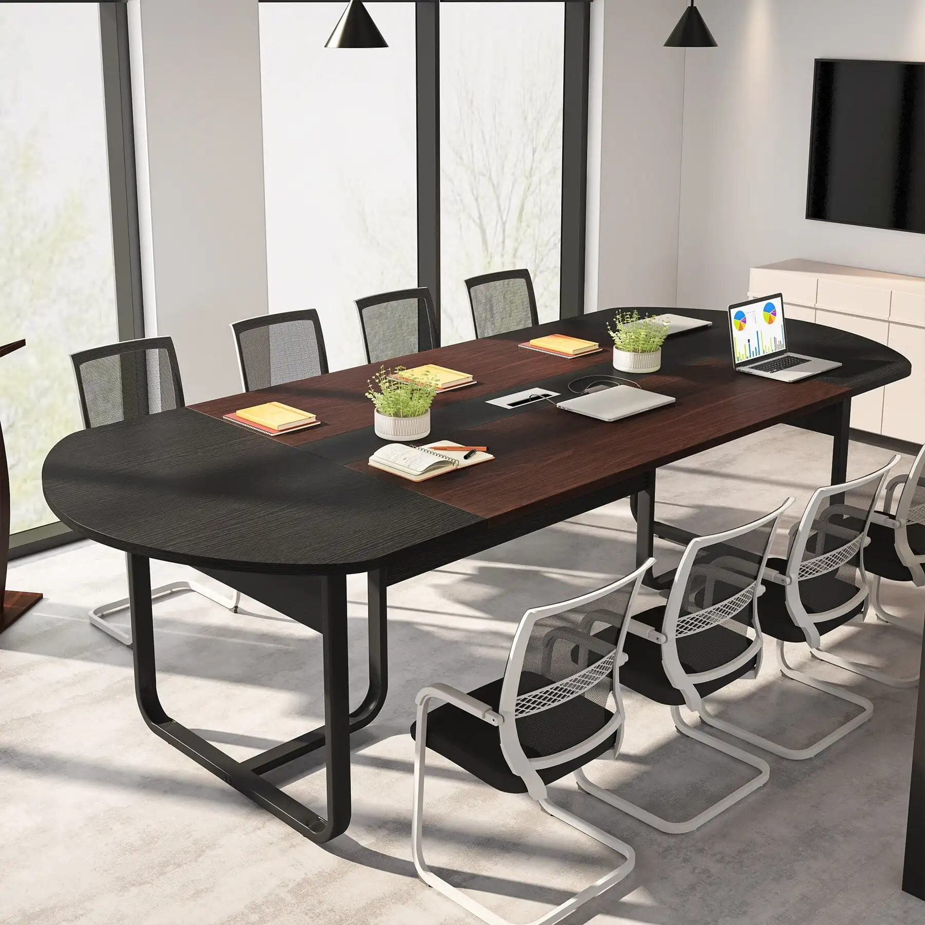 

6FT Oval Conference Table, Large Meeting Table