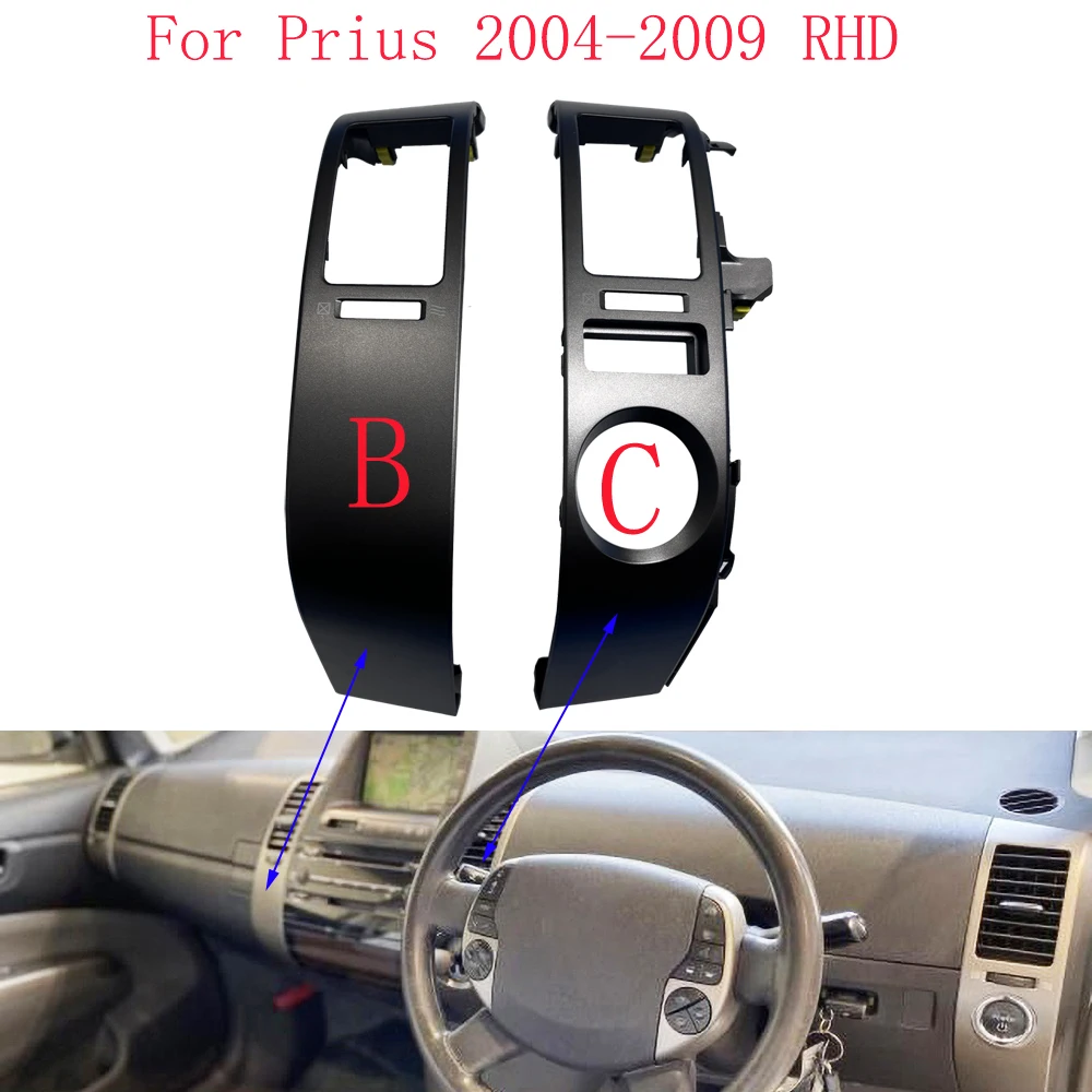 For Toyota Prius 2004-2009 RHD Dashboard Air Vents Trim Frame Air Conditioner Outlet Panel Cover air Fresh