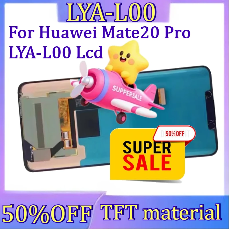 

For Huawei Mate20 Pro LYA-L00 Lcd Display Digital Touch Screen with Frame New TFT for Mate 20 Pro Display Screen