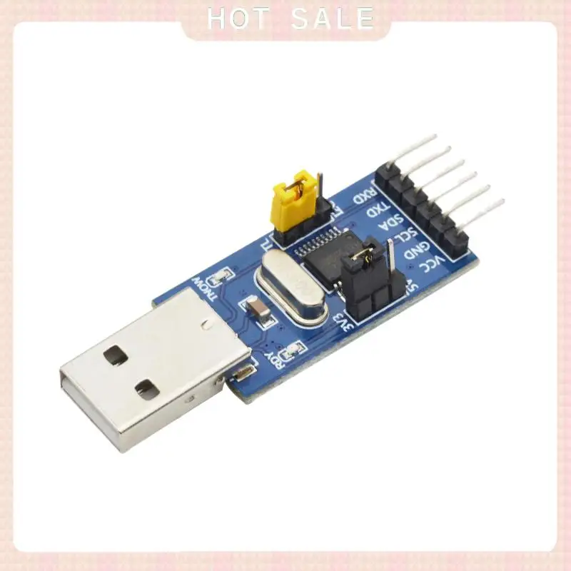 Entrega 24 horas CH341T Módulo dois em um USB para I2C IIC UART USB para TTL Downloader de porta serial de chip único