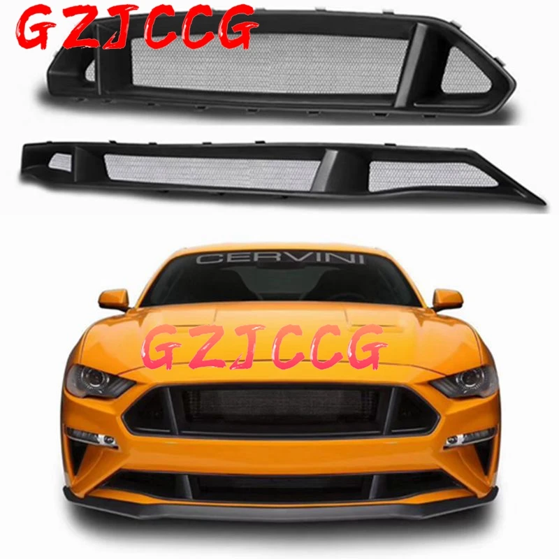 2018 For Ford Mustang Primer Car Fiberglass Car Front Bumper Net Grille