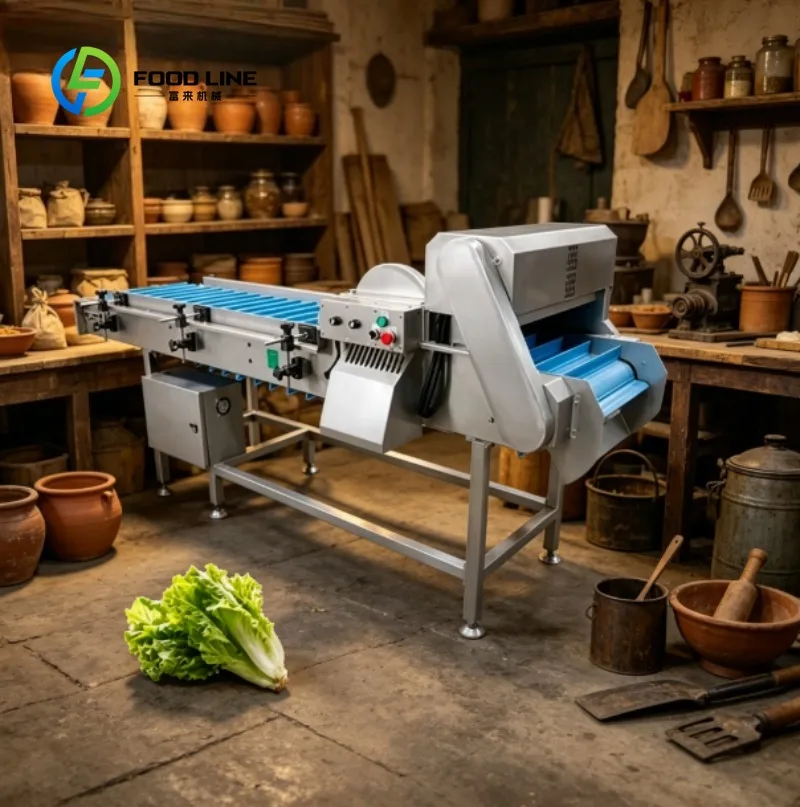 Custom Fully Automatic Stainless Steel Vegetable Cutter for Apple Banana Carrot Potato Slicing Dicing Julienne
