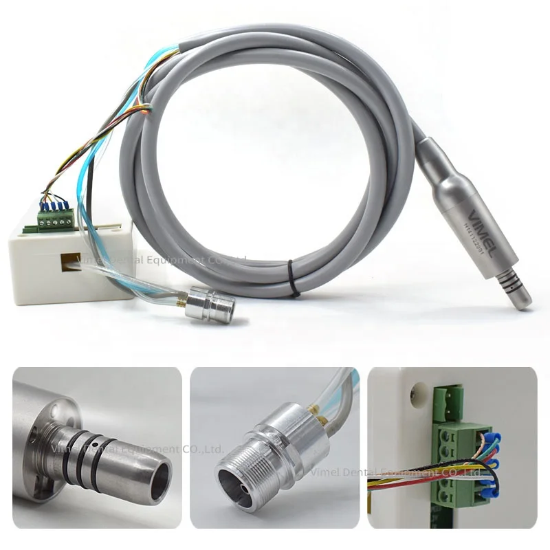 Built-in LED den   tal Electric Micromotor 40000 RPM Brushless Grinding Machine  Fit in E-type Contra Angle for den   tal Lab