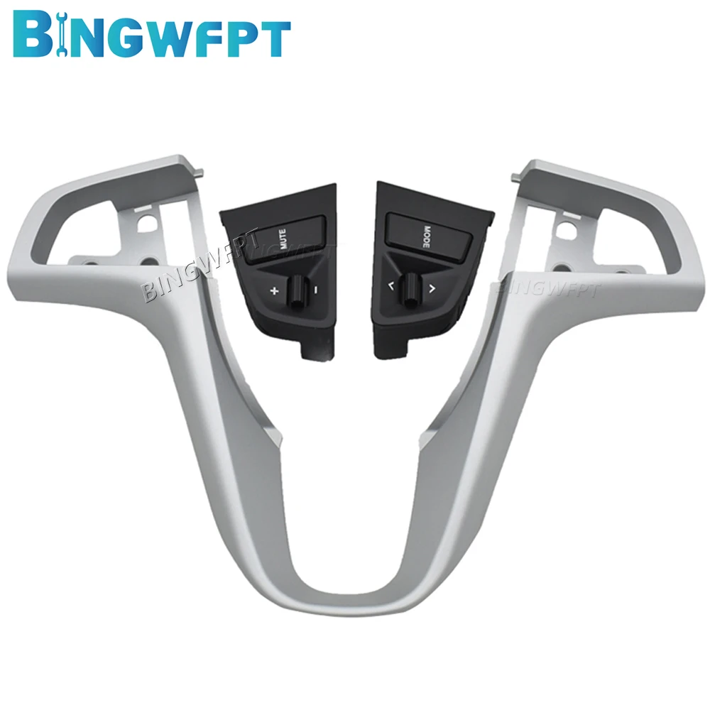 BINGWFPT Steering Wheel Button For Hyundai VERNA SOLARIS Steering Wheel Audio Volume Music Control Button Switch With Backlight