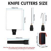 X59A_3-in-1 Foam Cutter Hot Wire Knife Foam Cutter Tool Set Styrofoam-Cutter Foam Board Cutter Foam Cutting Tool US Plug