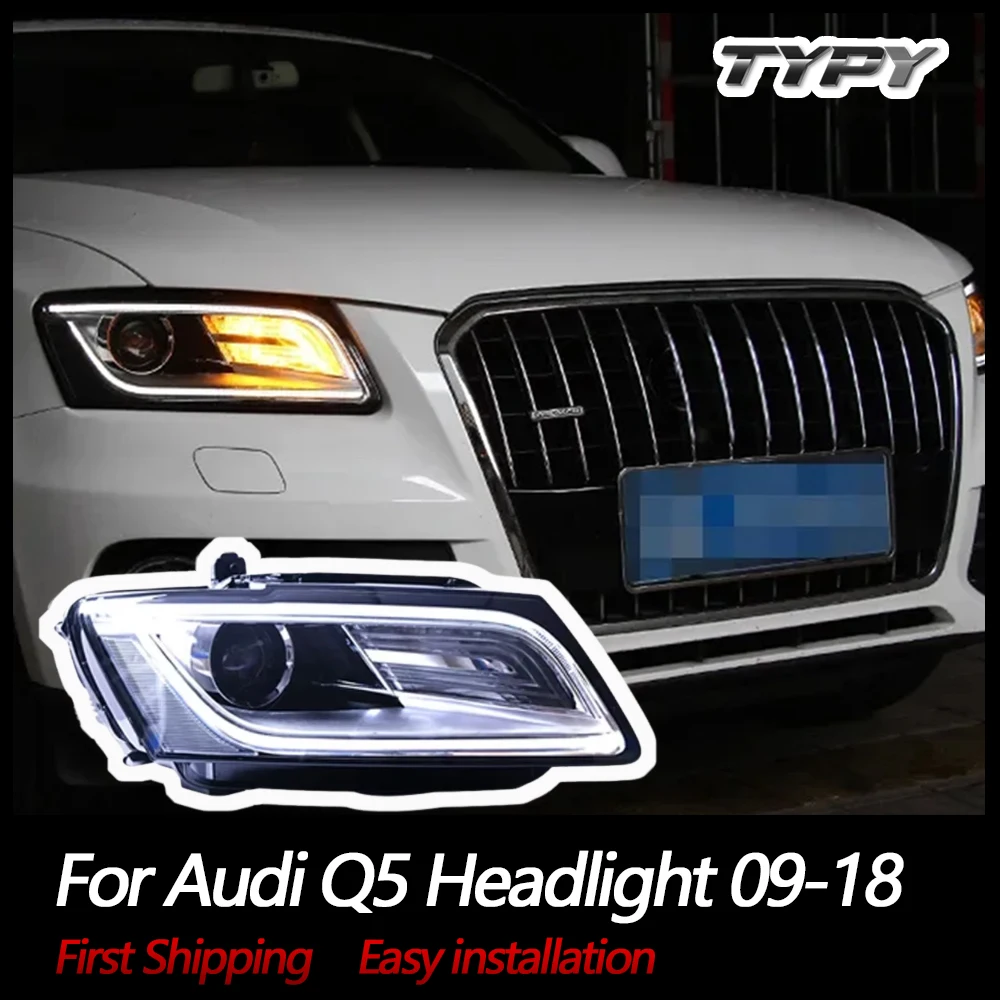 

TYPY Car headlights For Audi Q5 Headlight 2009-2018 Turn Signals LED Daytime Running lights New Upgrade Headlamps