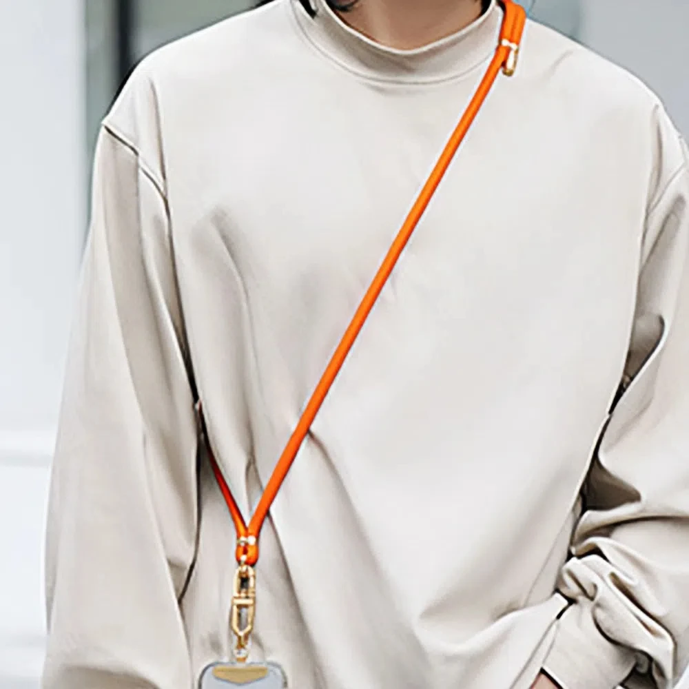 

Регулируемый ремешок для телефона на шею, длинный ремешок через плечо, металлическая пряжка, съемная цепочка для телефона, для мужчин и женщин