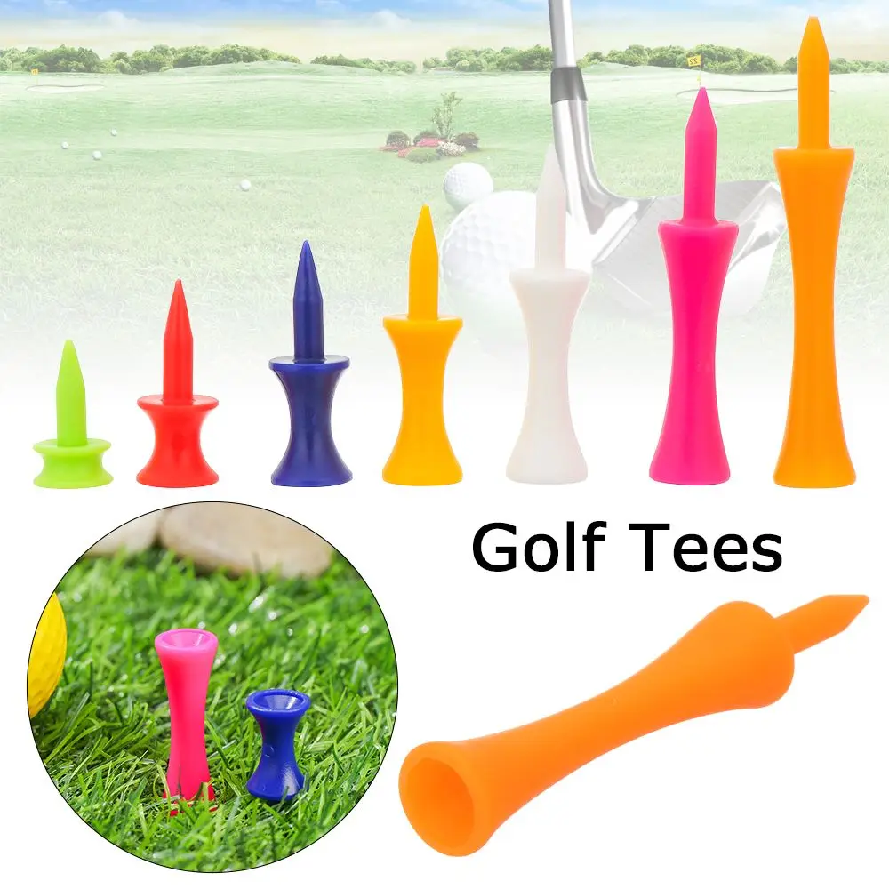 20pcs Colorful Plastic Golf Tee Step Down Graduated Castle Tee Height Control  for Golf Accessories