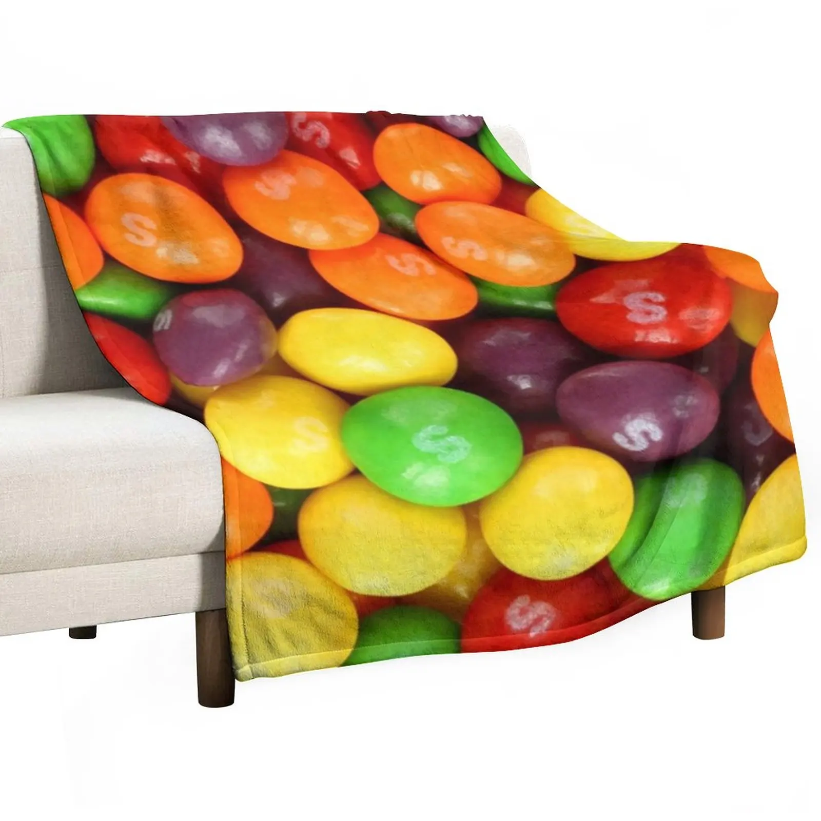 

Skittles Throw Blanket Luxury Designer Blanket Weighted Blanket Blankets Sofas Of Decoration