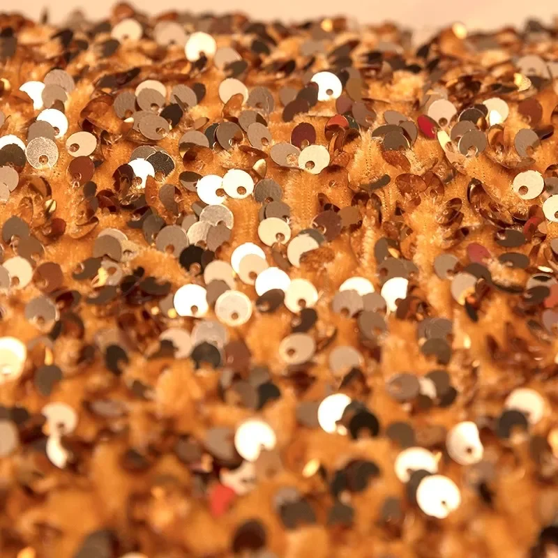 

Высококачественная эластичная вышивка цвета блесток бархатная ткань DIY модное платье Cheongsam швейная ткань