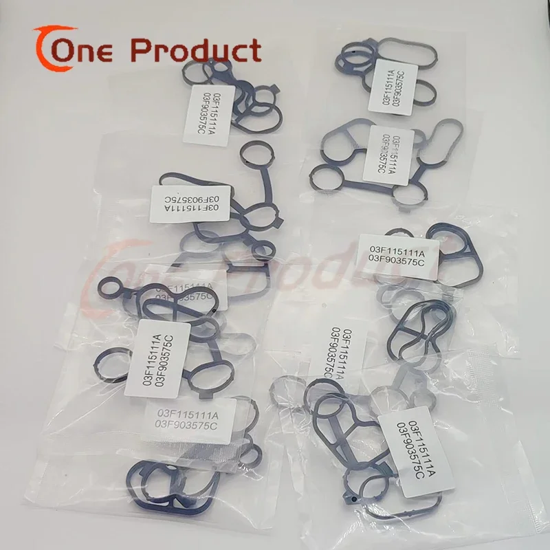 Parts 10set New Oil Filter Seal Gasket 03F903575C 03F115111A For VW Skoda AUDI Beetle Golf Car Accessories