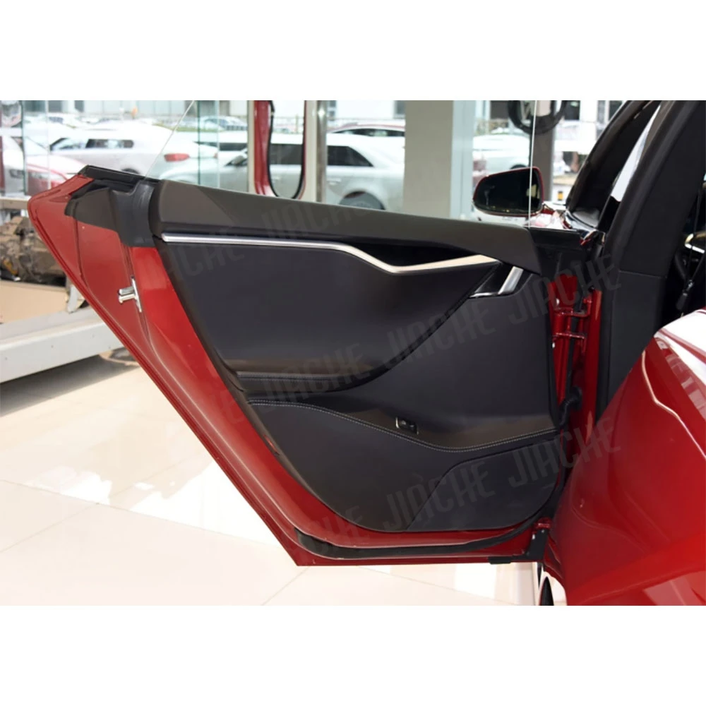 

Carbon Fiber Car Interior Trim Door Decorative Cover Stickers for Tesla Model S 2016-2019 8PCS/Set Car Decoration
