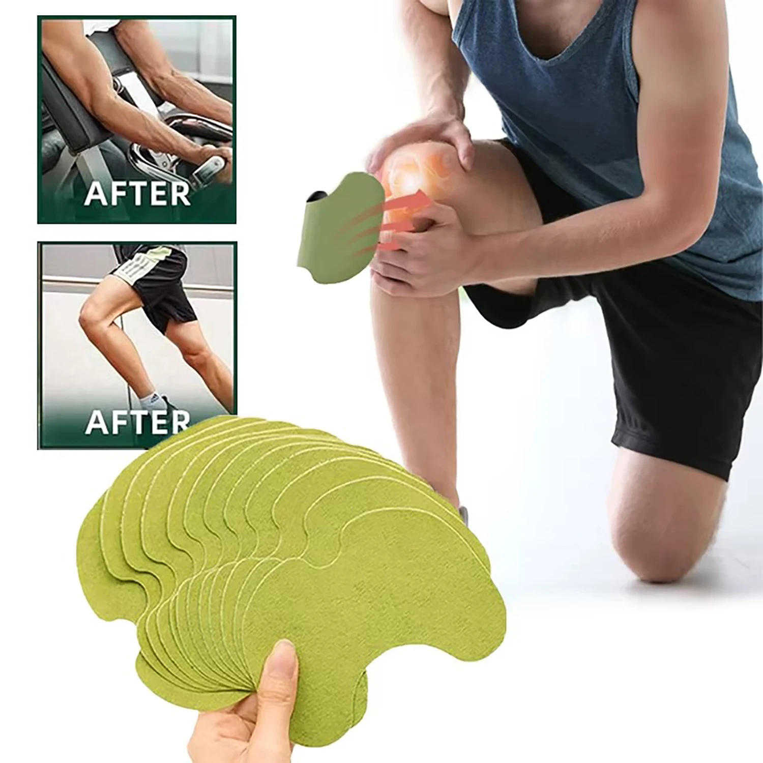 12/24/48PCS Warm Knee Patch Fitness Running Heat Patch Knee Paste for Athletes Office Workers
