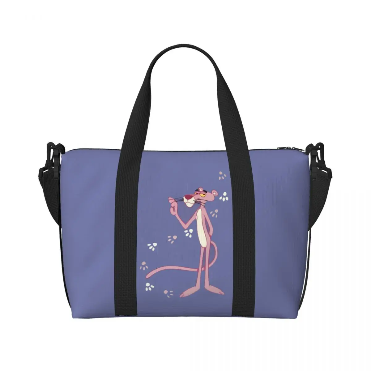 

Пляжная большая сумка на заказ с P-Panthered для женщин, комедийные и загадочные фильмы, большие отделения, пляжные дорожные сумки для спортзала