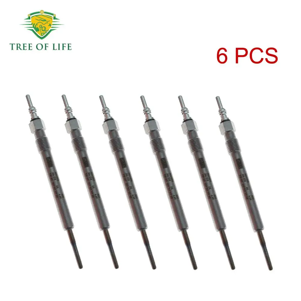 1/3/6X 4.4V For Audi Seat Skoda Porsche VW Diesel Glow Plugs Set 95817032090 03L963319B 4L963319B 03L 963 319 D 059 963 319 E