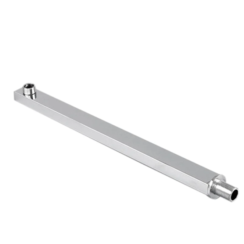 

A36T-5Pcs 40 см квадратный удлинитель душевого кронштейна Настенное крепление для насадки для тропического душа Душевая штанга с дождевой насадкой Хром