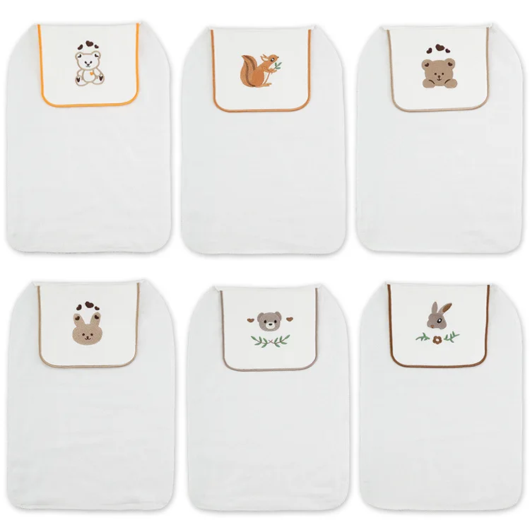 

High-density 4-layer Gauze Cotton Baby Sweat-absorbent Back Sweat Towel Four Seasons Kindergarten Children Sweat-proof Towel