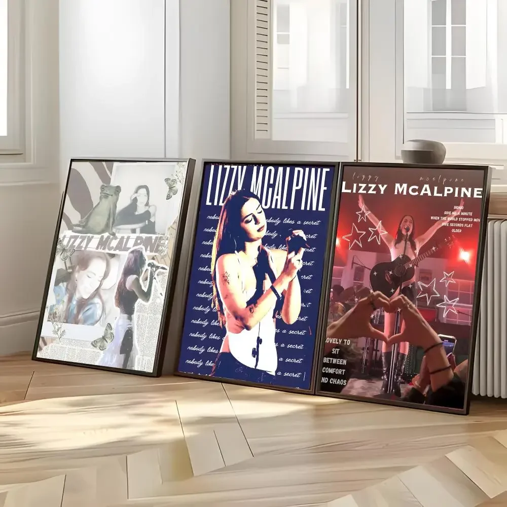 Singer Folk Lizzy McAlpine Poster Distinct Home Decor Concepts Chic Indoor Art Pieces