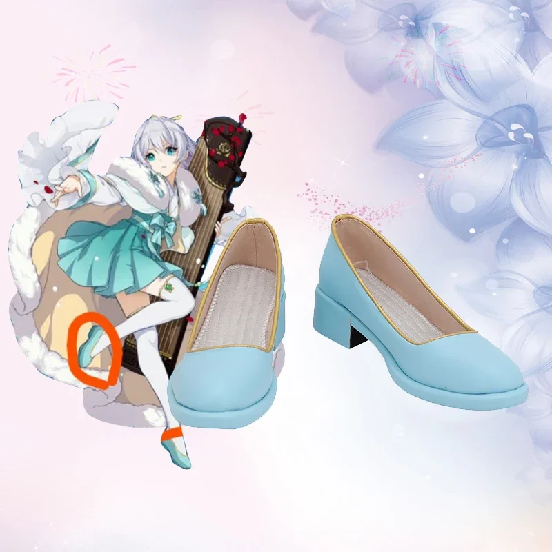

Honkai Impact 3rd Theresa Apocalypse синие кожаные туфли для косплея на заказ для вечеринки в честь Хэллоуина