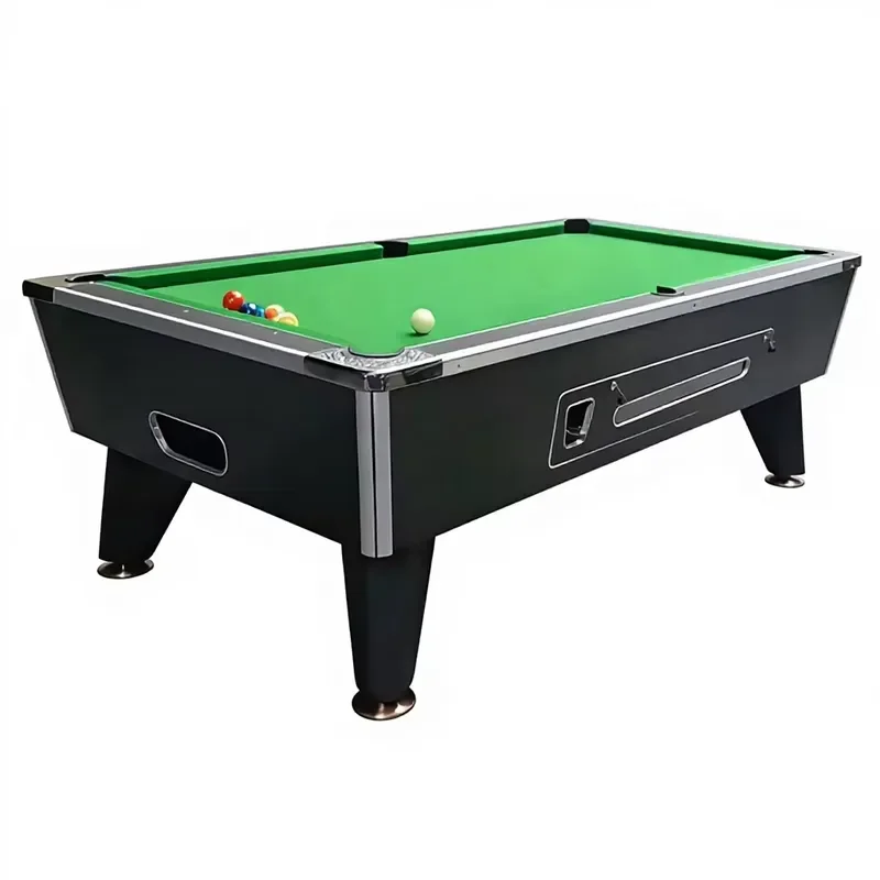 

【CHIMU HOME】 Marble Commercial American Pool Table for Adults for Coin-Operated Standard Indoor Automatic Ball Return Rubber