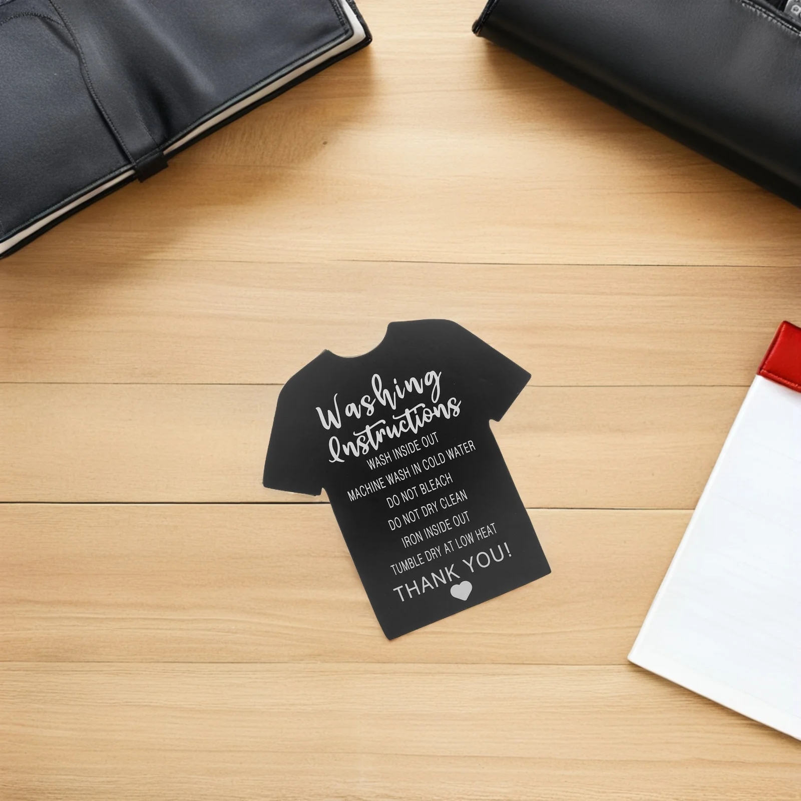 

300 шт. этикетки для стирки одежды, минималистичный дизайн, записываемые пустые обратные прочные материалы, карты для обучения футболку