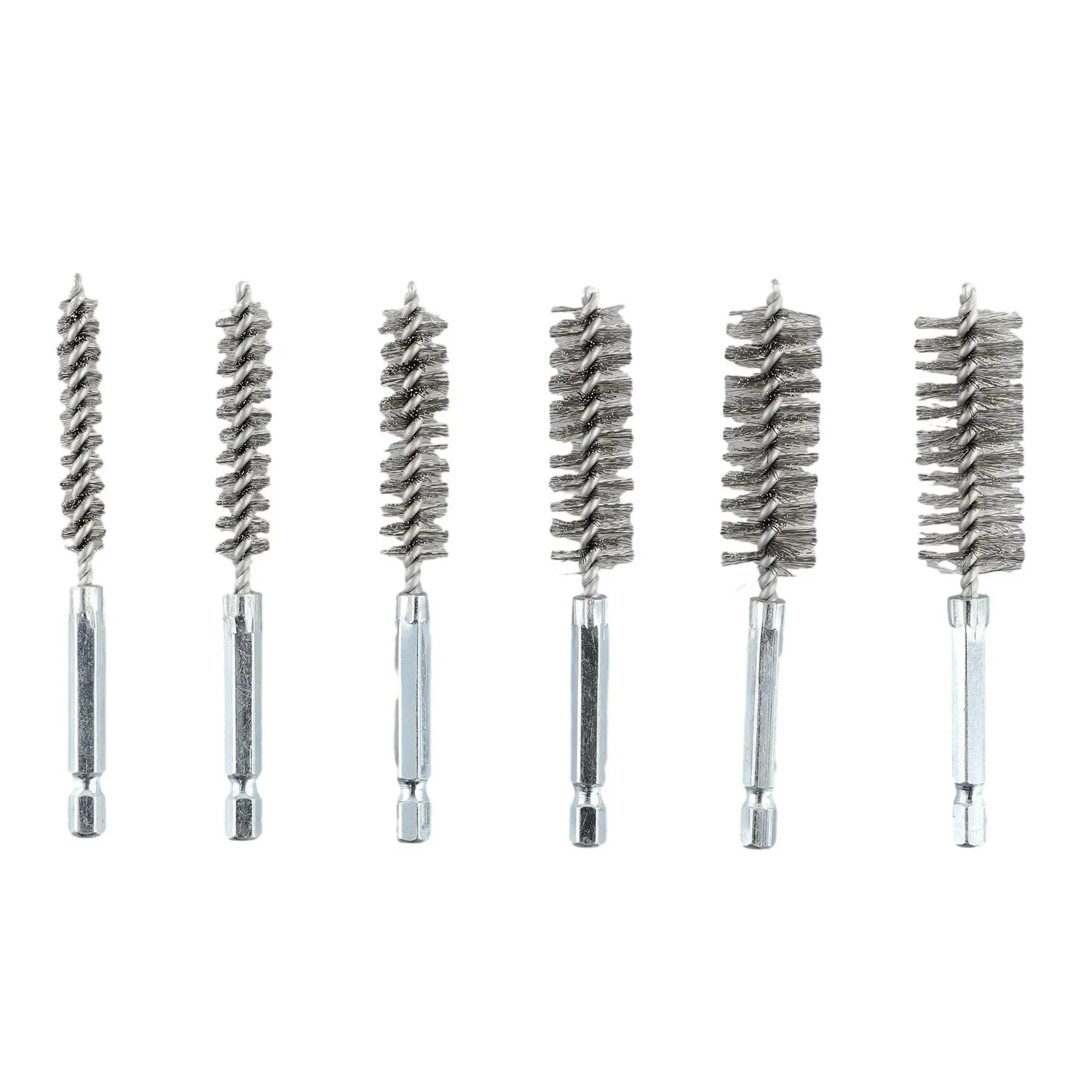 

6pcs Stainless Steel Twisted Wire Brushes Cleaning Brushes For Electric Drill Power Tool Accessories 8/10/12/15/17/19mm