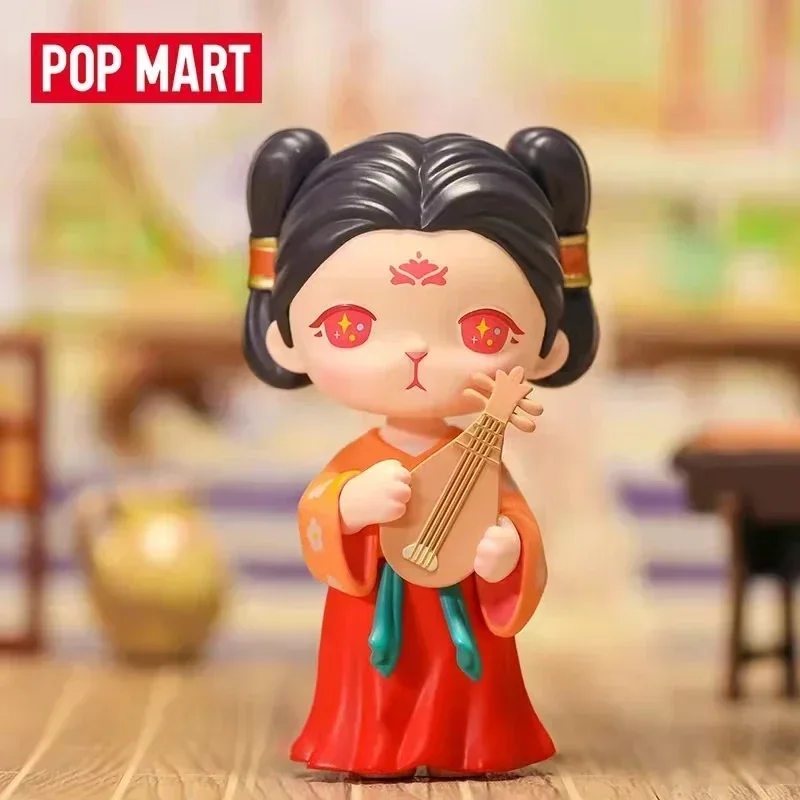 

POP MART Bunny Hanfu Series Mystery Blind Box Cute Anime Figure Collectible Model Desktop Decoration Gift