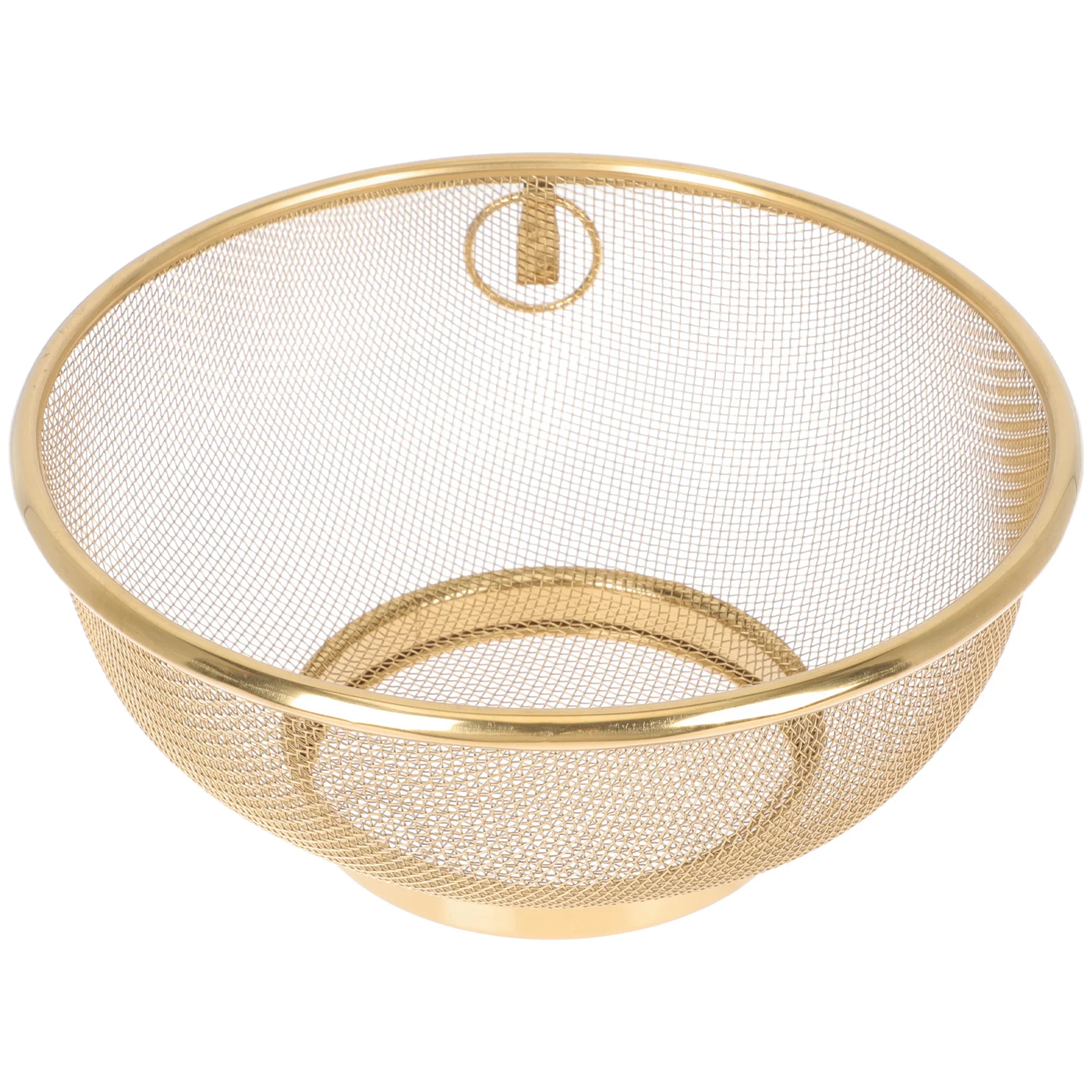 

Collapsible Laundry Baskets Stainless Steel Filter Rice Drainer Strainer Metal Colander Golden Mesh Strainers Fine