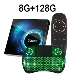 T95 Smart Android 14 TV Box H616 6k 2.4G&5.8G Wifi Ram 8g Rom 32gb 64gb 128gb 4k TvBox BT5.0 Quad Core Set-Top Box Media Player