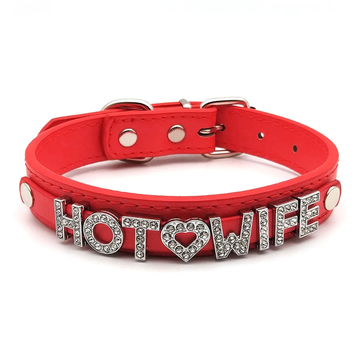 

Shining Letter HOTWIFE Choker Necklace DIY Customized Name Collar Korean Style Custom Adult Couple Party Club Jewelry Gifts Hot