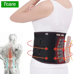 Tcare Self-Heating Decompression Lumbar Back Belt Waist Lower Back Support Brace Disc Herniation Spine Orthopedic Pain Relief